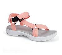 riemot Women's Sports and Outdoor Sandals, Comfortable Summer Sandal with Adjustable Straps, Open-Toe Slip-On Flats, Lightweight Casual Beach Shoes for Walking, Hiking, Trekking, Pink, UK 7