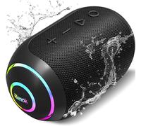 RIENOK Bluetooth Speaker Wireless Portable Waterproof Speaker with Bass 10-Hour Playtime IPX7 Bluetooth 5.3 TF Card Mini Speakers for Home Garden Party Camping Travel