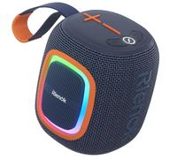 RIENOK Bluetooth Speaker Wireless Portable Waterproof Speaker with Lights FM Radio 15-Hour Playtime Bluetooth 5.3 TF Card USB Playback Mini for Home Garden Party Camping Travel