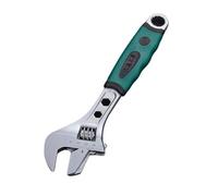 Rieoany 10-Inch Adjustable Spanner Sets, Dual-Purpose Tool for Pipes and Pipes, Forged from 45 Steel, with an Ergonomic Handle, Suitable for Daily Repairs and DIY Work, 25.5x6.5 cm