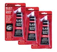 Rieoany 3 Pack Gasket Sealant Gasket Maker Oil and High Temperature Resistant Black Silicone Sealant for Automotive Motorbike Machine Equipment Repairing 85g