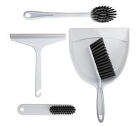 Rieoany 5 Pcs Dustpan and Brush Sets, Small Dustpan and Brush, for Desktop, Office, and Home Use, and Pet Hair Removal, Ideal for Tight Corners and Hard-to-Reach Areas