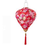 Rieort Chinese Lanterns 12-14Inch Vietnamese Silk Lantern