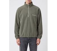 RIER Half-Zip Funnel Neck Jumper in Pure Wool with Dropped Shoulders - Size: XL - male
