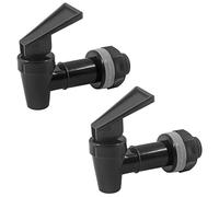 Rierdge 2 Pcs Replacement Cooler Faucet Water Dispenser Tap, Black