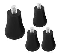 Rierdge 4Pcs 2"/50mm Rubber Furniture Legs Riser - M10x13mm Bolt, Non-Slip Floor Protector Mats Replacement for Cabinet Table Sofa Chair