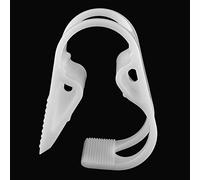 Rierdge 6 Pcs Plastic Tubing Clamps Adjustable Tube Clamp 0.472-0.708 Inch, 12-18 mm Flow Control Hose Clamp Tube Laboratory Pinch Valve Syphon Pipe Clamp (White)