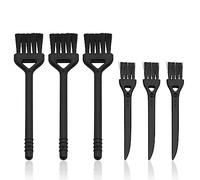 Rierdge Keyboard Cleaning Brush, 6 Pcs Plastic Handle Nylon Anti Static Brush Kit Fit for Computer Keyboard, Laptop, Phone, Car Interior Detailing Cleaning Tools