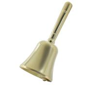 Rierdge Metal Copper Rattles with Hand Decorated Bells - 1.8 Inch Loud and Clear Call Bells for Ergonomic Handles, Classrooms, Dinner Parties, Meditation, Service