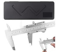 Rierousy Stainless Steel Vernier Caliper 150 mm Precision Caliper with Locking Screw, Calliper, Digital Caliper for Household and Industry Measuring Caliper Analogue