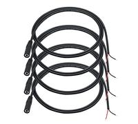 Riertostng 4-Pack 3.5mm Female Plug to Bare Wire Open End Cable 1M/3FT,TS 2 Pole 1/8'' 3.5mm Female Plug to Bare Audio Replacement Cable,for 3.5mm Plug Jack Connector Audio Repair