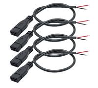 Riertostng Short USB C to 2 Pin Bare Wire Open End Cable,10inch 25cm 5V/3A Type C Female Plug Pigtail Power Wire,for and USB C Equipment Installed or Replacement Repair DIY Cable(4Pcs)