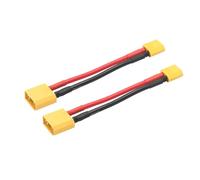 Riertostng Short XT60 & XT90 Battery Connector Cable 4inch, XT60 Male to XT90 Male Connector Adapter with 12AWG Cable for RC ESC and RC Lipo Charger etc(2Pcs)