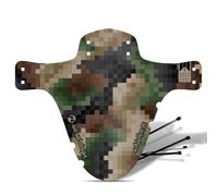 Riesel Design 2023/24 Mudguard Polyethylene MTB Mudguard with Stylish Cable Clamps/Mudguard and Modern Mudguard for All Bike Sizes Camouflage Pixel