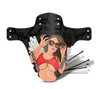 Riesel Design - Front Bike Fender For Face And Suspension Fork Protection - Secure Fit, For Enduro, Trail, All Mountain, Cross Country, Freeride, Downhill Or E-Mtb - Schlamm Pe - Girl Bella