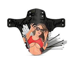 Riesel Design - Front Bike Fender For Face And Suspension Fork Protection - Secure Fit, For Enduro, Trail, All Mountain, Cross Country, Freeride, Downhill Or E-Mtb - Schlamm Pe - Girl Bella