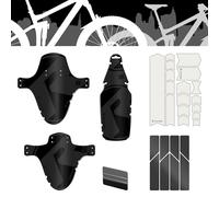 Riesel Design Jobrad Bundle MTB - Front and Rear Mudguard & Frame Protection Film & Reflective Stickers Kit of Bike (Mountain Bike)