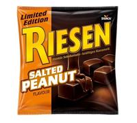 Riesen Salted Peanut, Dark Chocolate Chewy Toffee, 135g (Pack of 15)