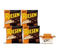 Riesen Salted Peanut Flavour Chocolate Chewy Toffee Limited Edition 135g (Pack of 4) - Chocolate Covered Caramel with Sweet & Salty Peanut Flavour