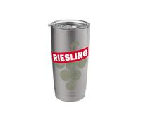Riesling Vine Vintage Wine Drinker and Vintner Grape Design Stainless Steel Insulated Tumbler