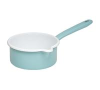 Riess, 0036-109 Saucepan with Large Spout, Special Edition Nature Green Light, Diameter 14 cm, Capacity 0.75 litres, Enamel, Green, Induction