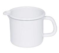 Riess, 0039-033, Sippy Cup 10, Classic- White, Capacity 0.75 L, Diameter 10 cm, Height 10 cm, Enamel, White, Milk Pot, Induction