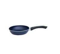 Riess, 0051-012, Omas Enamel Pan 20, Classic - EMAILLEPFANNEN, Diameter 20 cm, Height 5 cm, Enamel, Blue with Black Plastic Handle, Frying pan, Induction