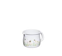 Riess, 0093-137 Sippy Pot Diameter 10 cm Bee, Enamel, Vol. (rec.): 0.8 Litres, Made in Austria, LWH: 16.6 x 11.5 x 9.6 cm, 0.320 kg, Compatible with Induction Cookers, Suitable for Gas Hobs, Suitable