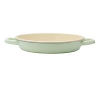 Riess, 0409-006 Classic Enamel Egg and Serving Pan, Green, 22 cm Diameter, 4.3 cm High