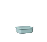 Riess, 0411-126, Shopping Container with Lid, 15 x 11 x 5 cm, Enamel, Serve + Blind Design, Living Room Green, Weight 0.4 kg, LBH: 15.7 x 11.8 x 5 cm