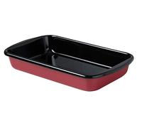 Riess, 0436-020 Casserole Dish 38/22.5 cm Classic Colour Red Dimensions 38 x 21.5 cm Height 7.0 cm Enamel Red/Black Frying Pan Roasting Dish Induction
