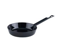 Riess, 0447-022, Mini Enamel pan 16, Classic - SCHWARZEMAILLE, Diameter 16 cm, Height 3.5 cm, Black, Induction
