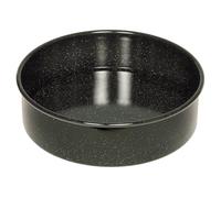 Riess, 0480-022, Cake tin 20, Classic - Baking tins, Diameter 20 cm, Height 7.5 cm, Enamel, Black, Lifting Base, Induction