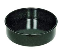 Riess, 0480-022, Cake tin 20, Classic - Baking tins, Diameter 20 cm, Height 7.5 cm, Enamel, Black, Lifting Base, Induction