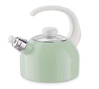 Riess 0543-118 Plus Whistling Kettle, Enamel, Nile Green