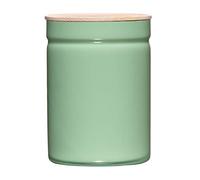 Riess, 2175-202 Storage Jar with Lid, 13 cm, 2.25 L H18, Kitchen Management, Green, Enamel, Green, 0.75 kg, 13 cm Diameter, 2.25 Litres, 13.3 x 13.3 x 18.4 cm
