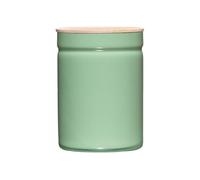 Riess, 2175-202 Storage Jar with Lid, 13 cm, 2.25 L H18, Kitchen Management, Green, Enamel, Green, 0.75 kg, 13 cm Diameter, 2.25 Litres, 13.3 x 13.3 x 18.4 cm