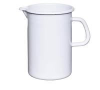 Riess 2176-033 Jug 12 cm, 2 L, White, Enamel, LWH 19.6 x 13.6 x 18.7, Weight, Country of Origin Austria