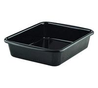 Riess, 0397-022, Mini Oven Dish, Classic - Baking and Roasting Dishes, Dimensions 24.8 x 20 cm, Height 5.5 cm, Enamel, Black, Fry Dish, Casserole Dish, Roaster, Induction