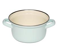 Riess Classic - Household Articles Colour/Pastel Casserole with Chrome Rim, Diameter-14 Cm Turquoise