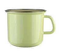 Riess Classic - Household Articles Colour/Pastel Pot with Chrome Rim, Diameter-16 cm Yellow