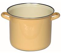 Riess Classic - Household Articles Colour/Pastel Pot with Chrome Rim Diameter 20 cm Yellow