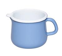 Riess Classic Nature Blue Enamel Sippy Pot Suitable for All Hob Types Diameter 10 cm Capacity 0.75 L 0671-128