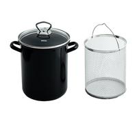 Riess Classic - Special Articles Pasta -Asparagus Pot with Insert And Cover Black
