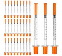 rietegio 30 Pack 1ml 30G 8mm Distribution Measuring Tools Multiple Uses Precision Plastic Individually Sealed Packaging Lab Accessories for Pet Feeding Liquid Separation Cake Decoration