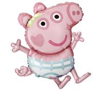 Riethmüller Large Shape Peppa Pig Evie Foil Balloon H45 Packed 63 cm x 81 cm - Balloon for Children's Birthday & Theme Party - Cartoon Party Decoration for Children