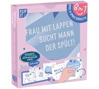 Riethmüller Serviettes Humorous Date 33 cm x 33 cm, Pack of 12, Printed on Both Sides - Large Paper Napkins with 8 Interactive Fun Motifs for Dates and Funny Mood - Table Decoration