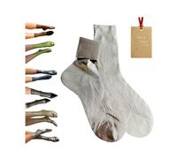 Rietoiu Maria La Rosa Metallic Silk Socks,Novelty Glitter Metallic Shiny Costume Socks,Elegant Luxury Shiny Foil Glitter Ribbed Sock,Foil Soft Ribbed Finish Sock Fashion Accessory (Silver Foil)