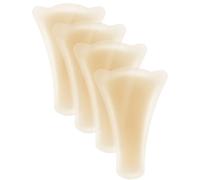 RIFAUM 4-Pack Camel Toe Concealer Cover Silicone Camel-Not Underwear for Women Panty Liners Reusable Anti Camel Toe Insert Pads Self-Adhesive Cameltoe Hider for Yoga Bikini Gym Leggings - Nude