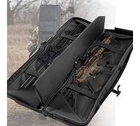 Rifle Case Tactical Rifle Case Rifle Cases Rifle Bag,Gun Bag,Tactical Double Rifle Gun Case - Soft Range Bag - Room For Two Rifles,Shotguns,And Storage For Pistols,Tactical Range Bag With Locking Zip